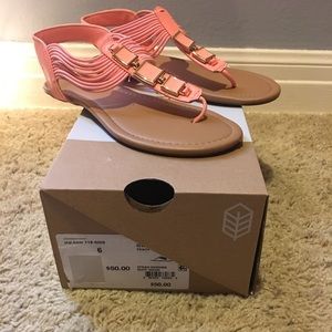 Peach sandals
